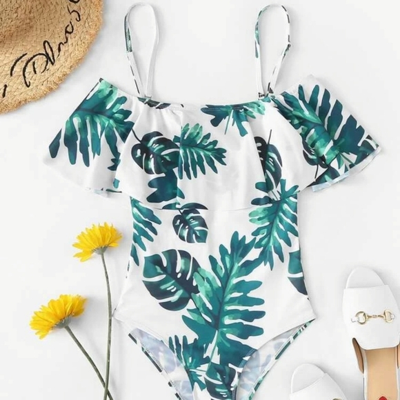 Zaful bathing suit palm pattern - Picture 6 of 6